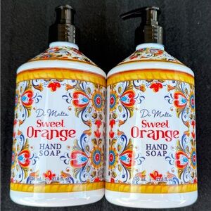 (2) Di Malta Sweet Orange Hand Soap | Sz 21.5oz | Brand New Never Used